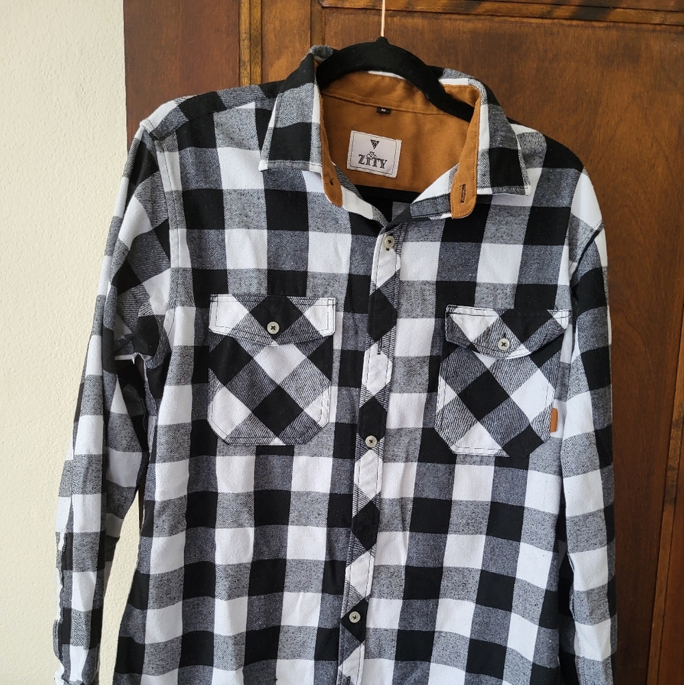 Long Sleeve Button Up Flannel Shirt